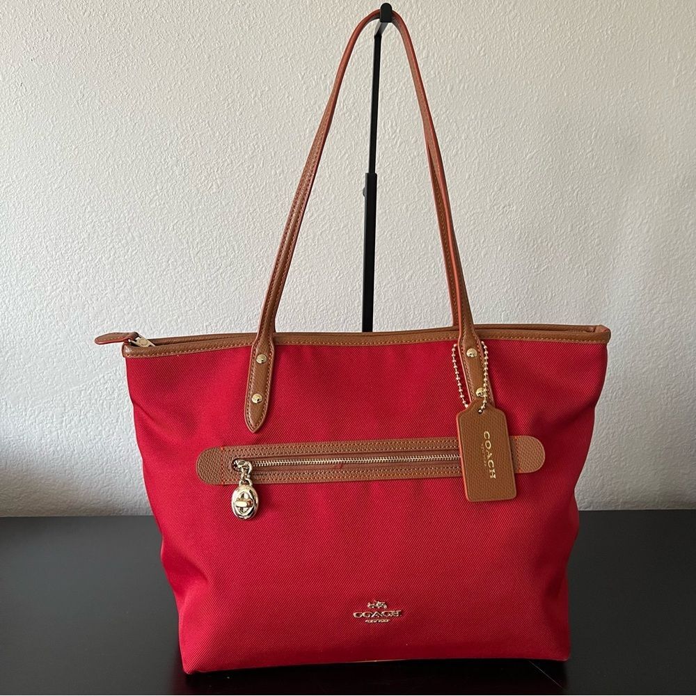 Coach Sawyer Tote Bag F37237 Red